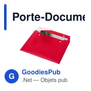 Porte-Documents personnalisable Gynster avec logo en PP recyclé - Miniature 4
