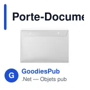 Porte-Documents personnalisable Gynster avec logo en PP recyclé - Miniature 6