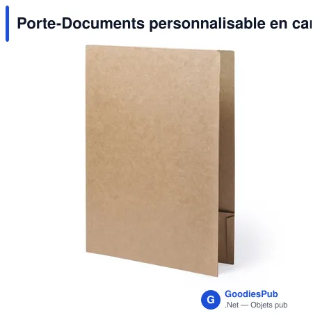 Porte-Documents personnalisable en carton recyclé - Haborgavec logo
