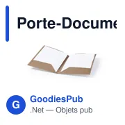 Porte-Documents personnalisable en carton recyclé - Haborgavec logo - Miniature 2