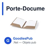 Porte-Documents personnalisable en carton recyclé - Haborgavec logo - Miniature 3
