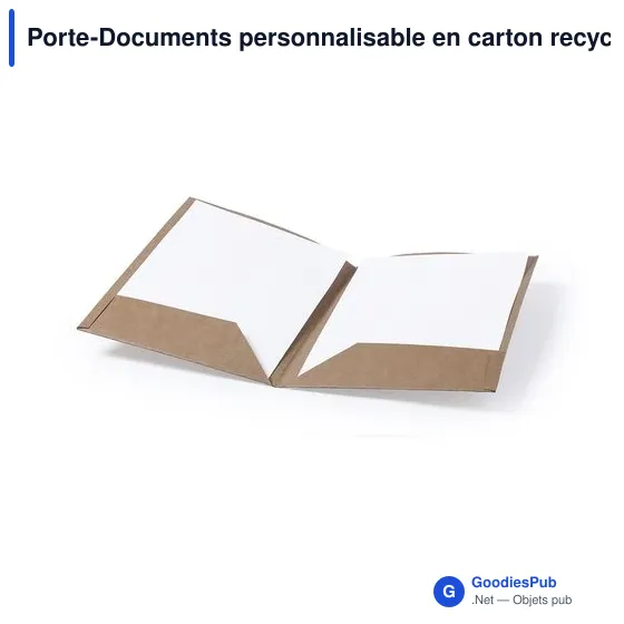Porte-Documents personnalisable en carton recyclé - Haborgavec logo - Image 3