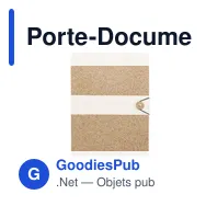 Porte-Documents personnalisable Hendrus avec logo pour entreprise - Miniature 1