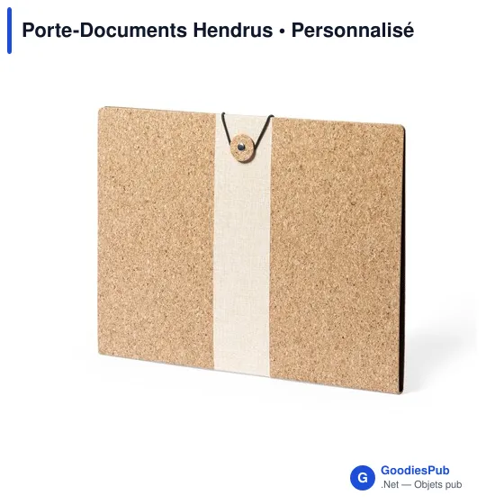 Porte-Documents personnalisable Hendrus avec logo pour entreprise - Image 2