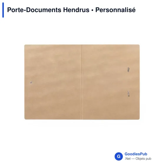 Porte-Documents personnalisable Hendrus avec logo pour entreprise - Image 3