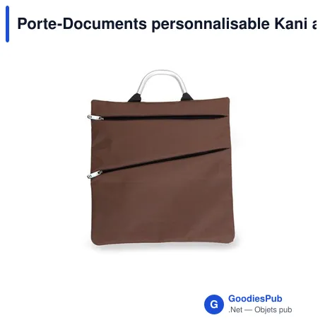 Porte-Documents personnalisable Kani avec logo - Élégance et praticité