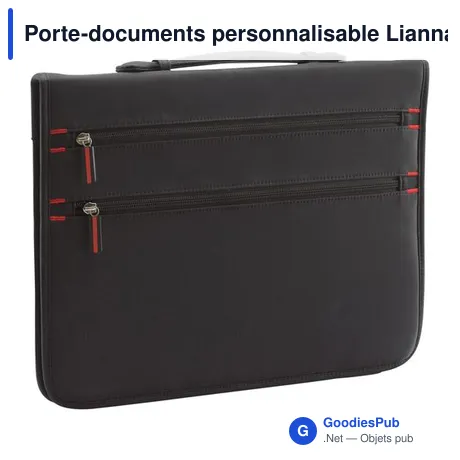 Porte-documents personnalisable Lianna avec logo pour entreprises