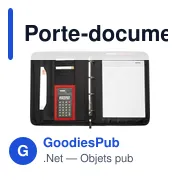 Porte-documents personnalisable Lianna avec logo pour entreprises - Miniature 2