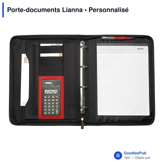 Porte-documents personnalisable Lianna avec logo pour entreprises - Image 2