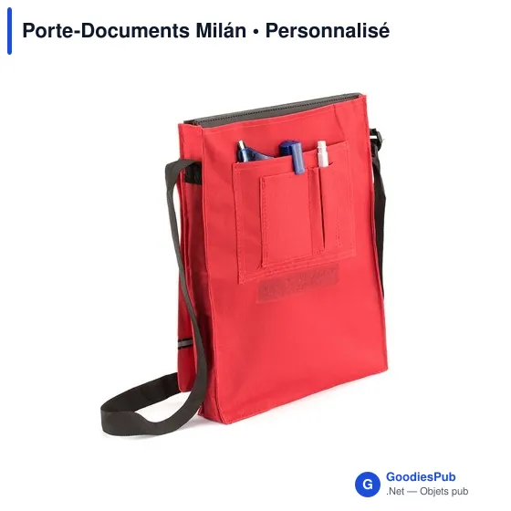 Porte-Documents personnalisable Milán avec logo - Sacoche professionnelle - Image 4