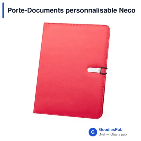 Porte-Documents personnalisable Neco avec logo - Conférencier élégant