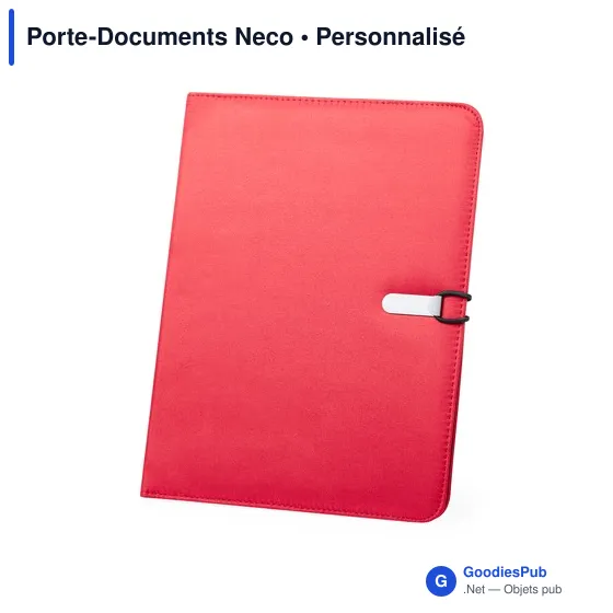 Porte-Documents personnalisable Neco avec logo - Conférencier élégant - Image 1