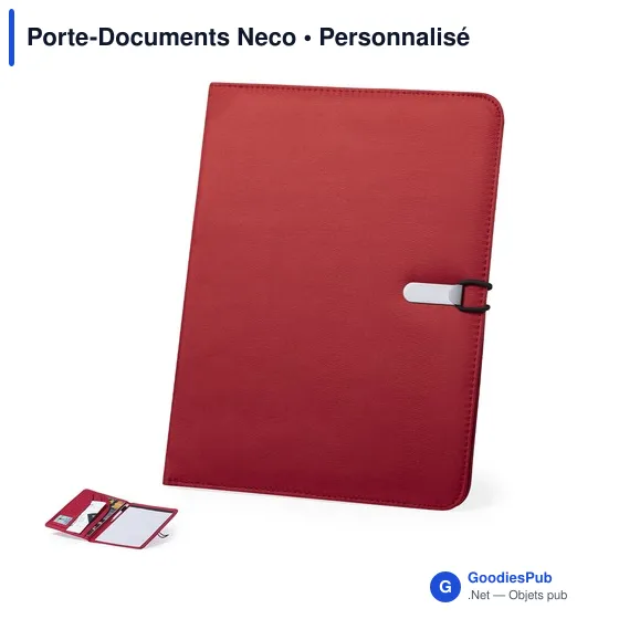 Porte-Documents personnalisable Neco avec logo - Conférencier élégant - Image 12