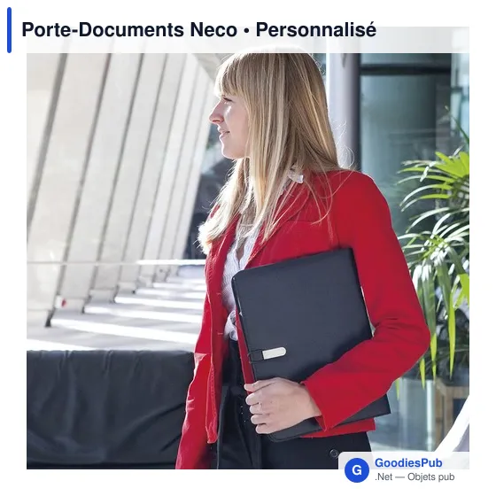 Porte-Documents personnalisable Neco avec logo - Conférencier élégant - Image 10