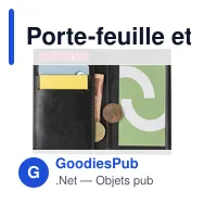 Porte-feuille et porte-cartes RFID personnalisable en cuir Leeavec logo - Miniature 3