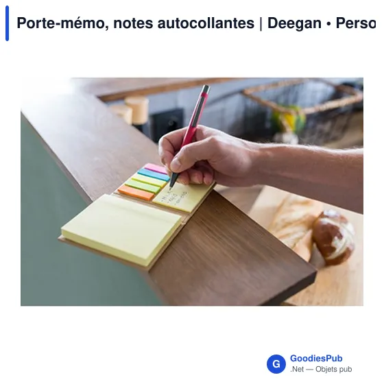 Porte-mémo, notes autocollantes | Deegan - Image 2
