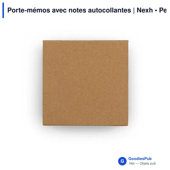Porte-mémos personnalisable avec notes autocollantes - Nexhavec logo - Image 3