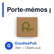 Porte-mémos personnalisable avec notes autocollantes - Nexhavec logo - Miniature 5