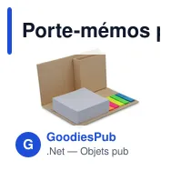 Porte-mémos personnalisable avec logo - Notes pliables Gisle - Miniature 2