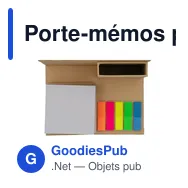 Porte-mémos personnalisable avec logo - Notes pliables Gisle - Miniature 4