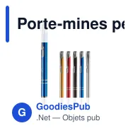 Porte-mines personnalisable en aluminium avec logo - Alicante - Miniature 1