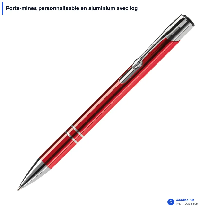 Porte-mines personnalisable en aluminium avec logo - Alicante - Image 2
