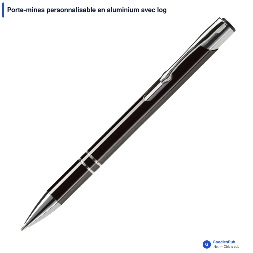 Porte-mines personnalisable en aluminium avec logo - Alicante - Image 3