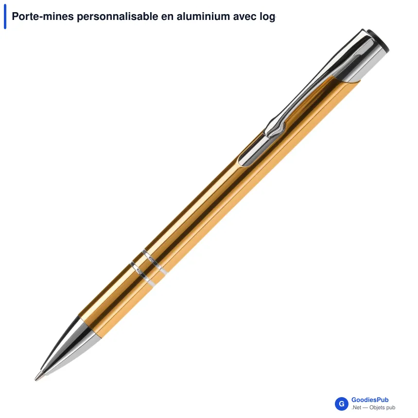 Porte-mines personnalisable en aluminium avec logo - Alicante - Image 5