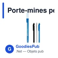 Porte-mines personnalisable en plastique PS avec logo - Classique - Miniature 1
