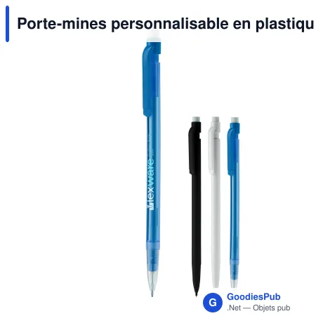 Porte-mines personnalisable en plastique PS avec logo - Classique