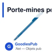 Porte-mines personnalisable en plastique PS avec logo - Classique - Miniature 2