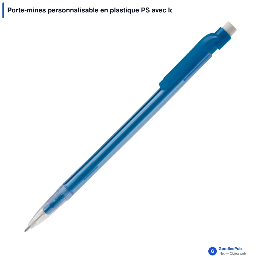 Porte-mines personnalisable en plastique PS avec logo - Classique - Image 2