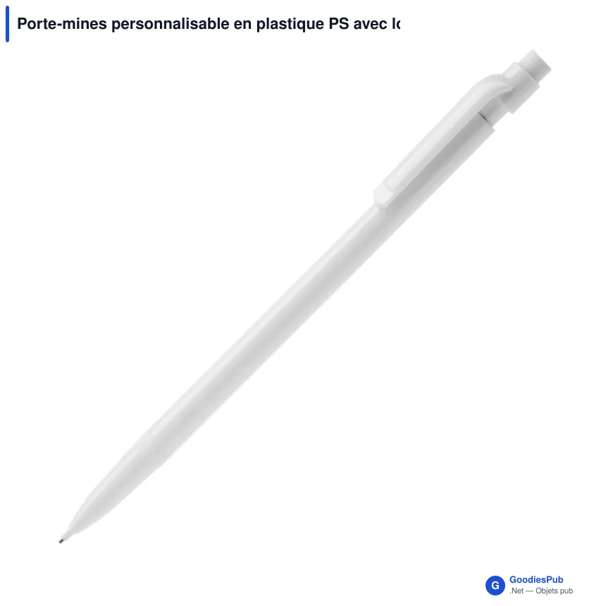 Porte-mines personnalisable en plastique PS avec logo - Classique - Image 4