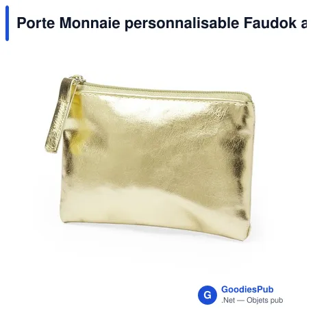 Porte Monnaie personnalisable Faudok avec logo - Design élégant