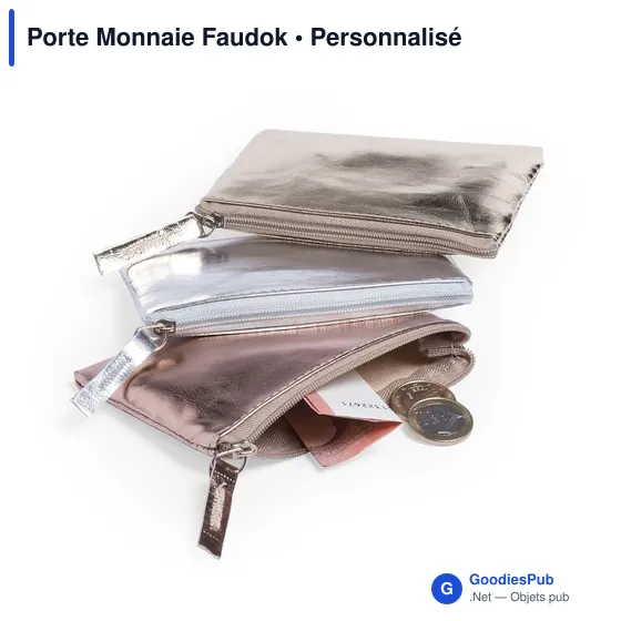 Porte Monnaie personnalisable Faudok avec logo - Design élégant - Image 11