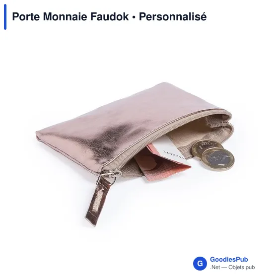 Porte Monnaie personnalisable Faudok avec logo - Design élégant - Image 12