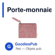 Porte-monnaie personnalisable en coton recyclé avec logo - Fontix - Miniature 7
