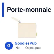 Porte-monnaie personnalisable en coton recyclé avec logo - Fontix - Miniature 10