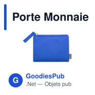 Porte Monnaie personnalisable Nelsom avec logo en RPET - Miniature 1