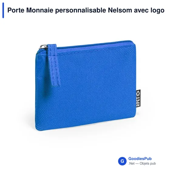 Porte Monnaie personnalisable Nelsom avec logo en RPET - Image 3