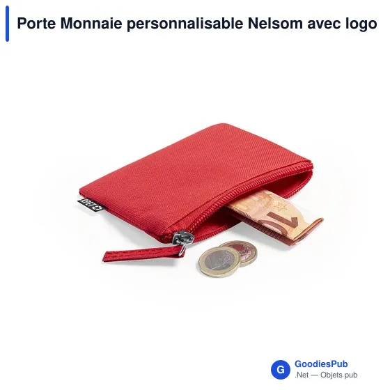 Porte Monnaie personnalisable Nelsom avec logo en RPET - Image 4