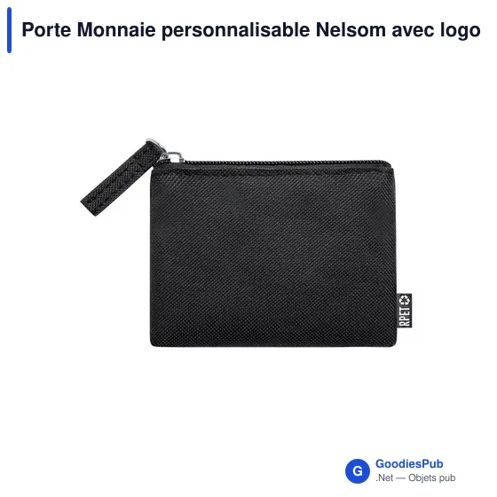 Porte Monnaie personnalisable Nelsom avec logo en RPET - Image 7