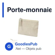 Porte-monnaie personnalisable en polyester avec logo - Elyron - Miniature 1