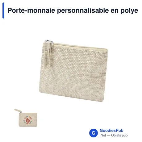 Porte-monnaie personnalisable en polyester avec logo - Elyron