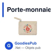 Porte-monnaie personnalisable en polyester avec logo - Elyron - Miniature 4