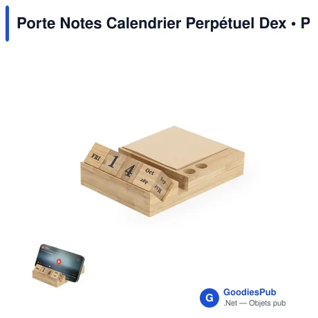 Porte Notes Calendrier Perpétuel Dex