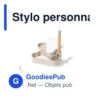 Stylo personnalisable avec logo pour entreprise - modèle nuage - Miniature 1