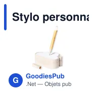 Stylo personnalisable avec logo pour entreprise - modèle nuage - Miniature 2