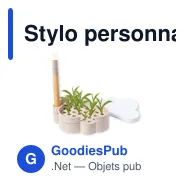 Stylo personnalisable avec logo pour entreprise - modèle nuage - Miniature 3