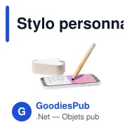 Stylo personnalisable avec logo pour entreprise - modèle nuage - Miniature 4